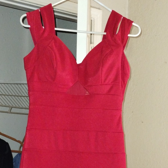 Emerald sundae long red dress - Picture 4 of 5